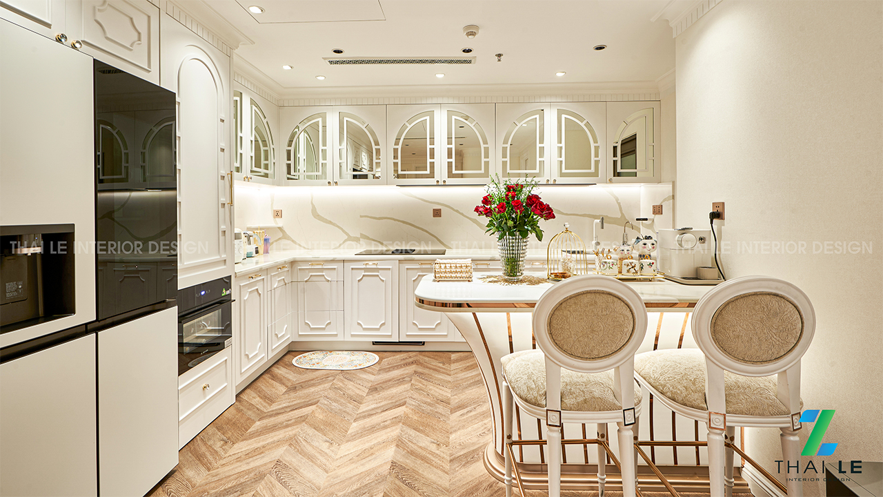 Thi công nội thất căn hộ H17.05 The Peak Q7 - 220M2